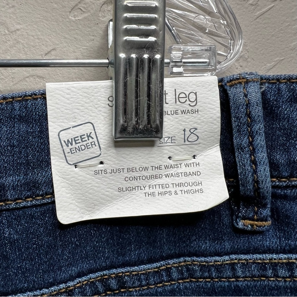 NWT J.‎ Jill The Weekender Straight Leg Dark Blue Denim Jeans - Picture 8 of 11